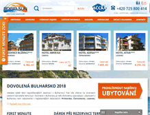 Tablet Screenshot of dovolena-v-bulharsku.com